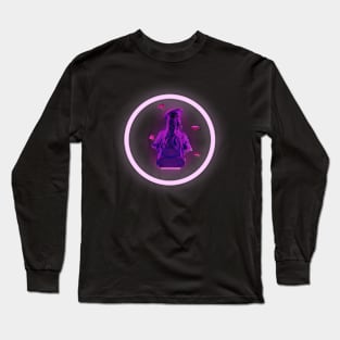 Leo Vaporwave Long Sleeve T-Shirt